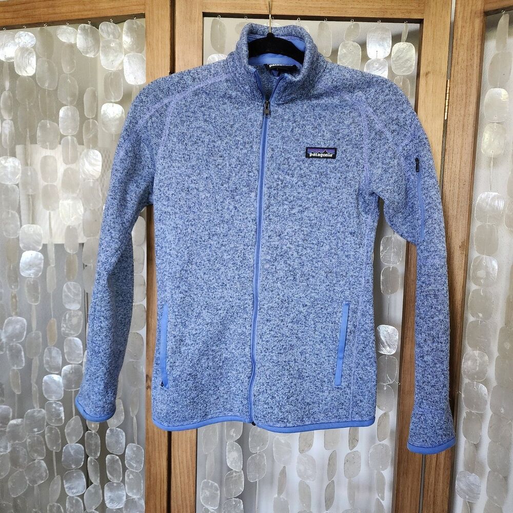 Patagonia Better Sweater Jacket Womens Knit Fleece Light Blue Sz XS
